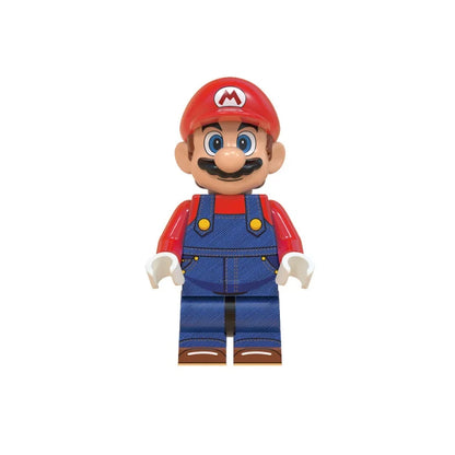 In-Stock Cute Cartoon  Luigi Building Block Figures Desktop Ornaments  Ideal For Anime Fans Collection