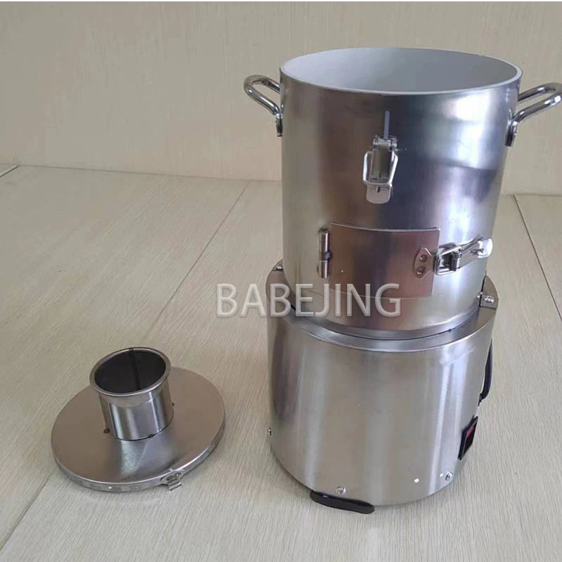 Commercial Stainless Steel Electric Garlic Peeler Whole Garlic Clove Separator with Complimentary Garlic Press for Kitchen