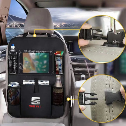 Car Backseat Organizer Adjustable Storage Bag with Multiple Pockets High Capacity Oxford For Seat leon fr mk2 mk3 lbiza Altea