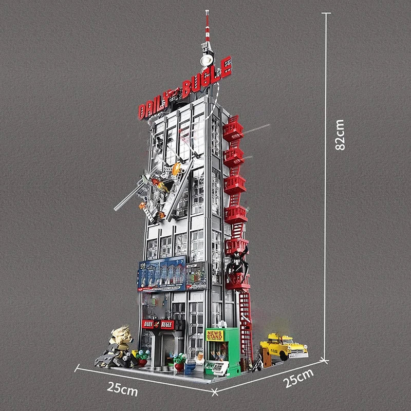 Cheapest The Bugle Building Of Daily Avengers Tower Bricks Building Blocks Dispaly Model Assemble Toy for Home Decor Adult Gifts
