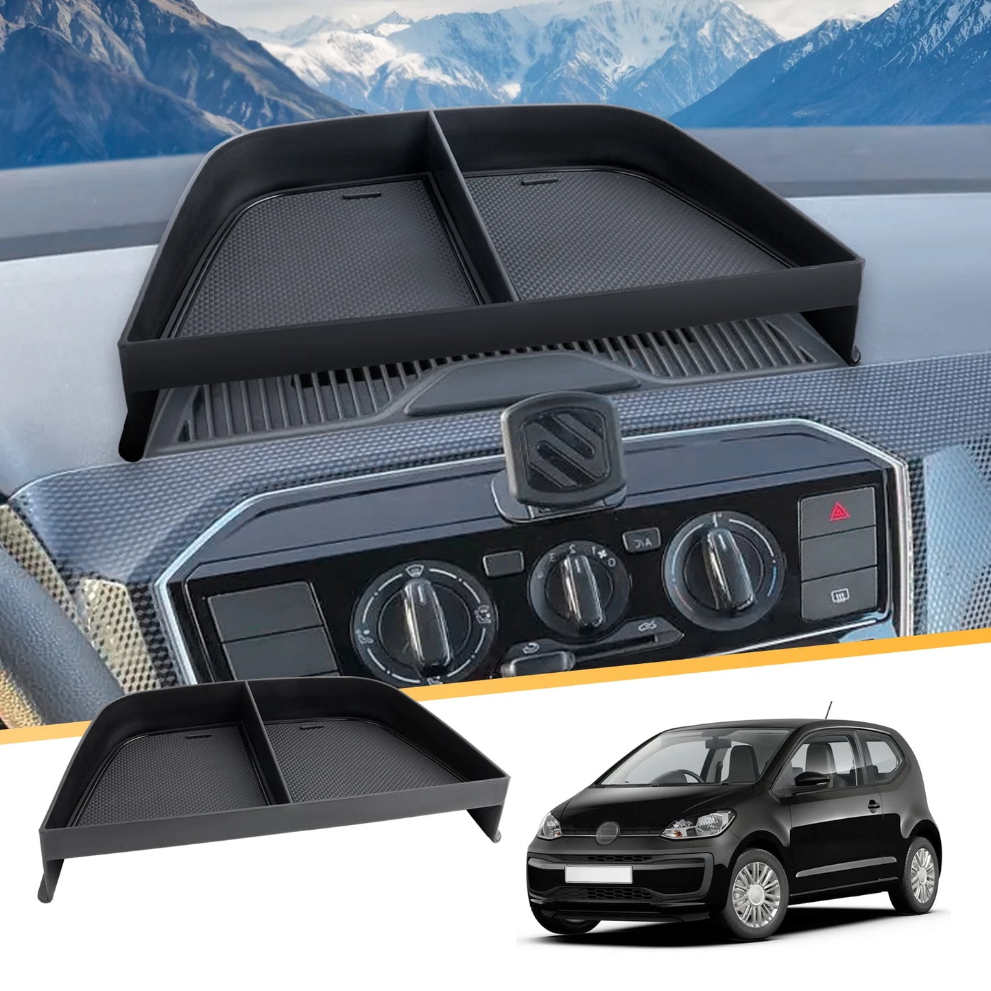LFOTPP Car Centre Console Dash Storage Box for VW Up / Seat Mii / Skoda Citigo 2013-2021 Auto Interior VW Up Accessories