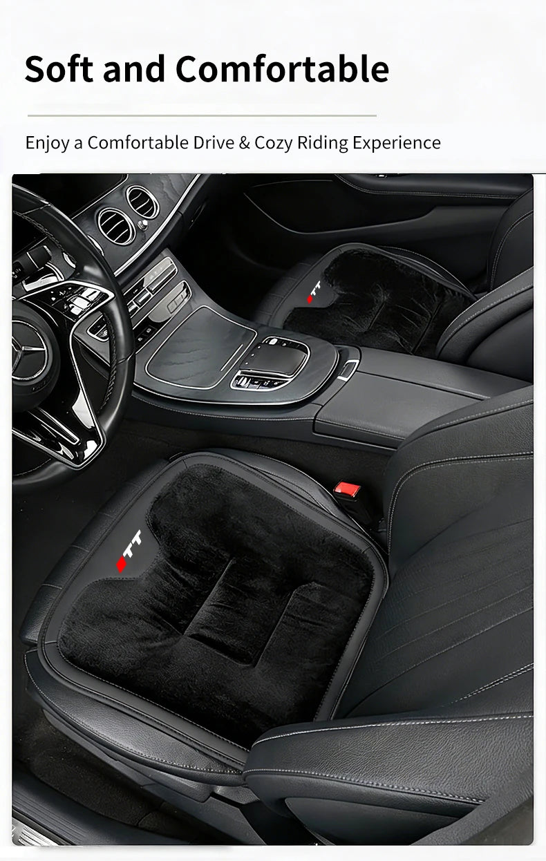 Car Seat CushionFor Audi TT Warm Flannel Thick Plush Universal Rear Seat Backrest Protector Cover
