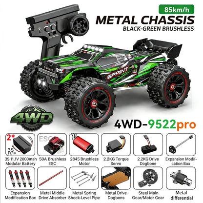 Boys 1/16 Scale High-Speed Racing Car 9522 Remote Control Toy with 50KM/H to 85KM/H Speed for Ages 12+ Years VS SG116MAX