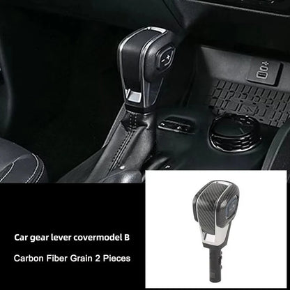 Fit for Ford Ranger 2024 2025 Interior Protection Sticker Carbon Fiber Grain Gear Shift Panel Cover Trim