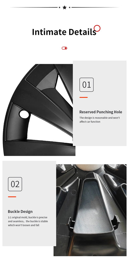 4PCS for New Model Y 2025-2026 Juniper 19in 28th Style Hubcap Rim Cover Accessories Hub Cap Automobile Wheel Cap for Tesla New