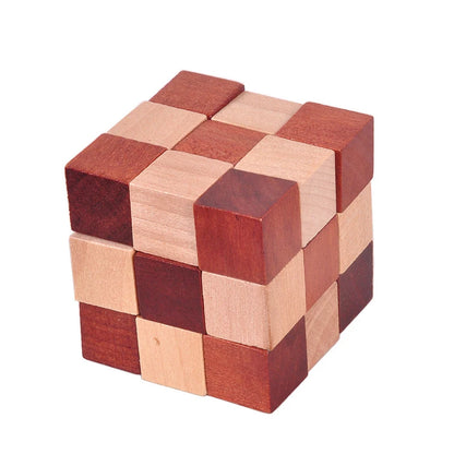 Novelty Gifts Luban Lock Puzzle Box Wooden Brain Teaser Puzzles For Adults And Children Educational IQ Level Improvement Toys