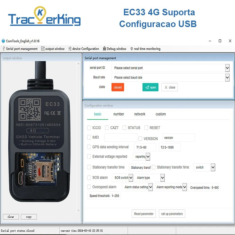 GPS Tracker Global TrackerKing EC33 4G+2G Real-time positioning and anti-interference tracking device