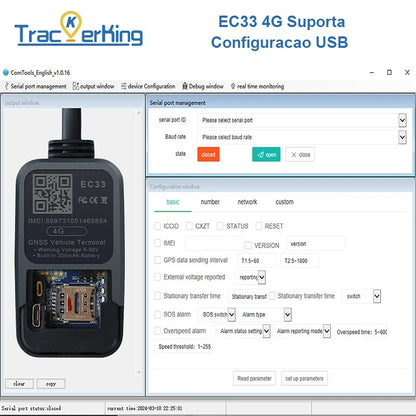 GPS Tracker Global TrackerKing EC33 4G+2G Real-time positioning and anti-interference tracking device