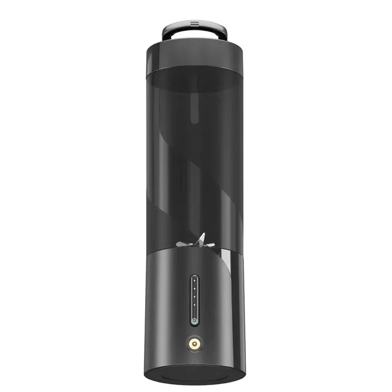 450ml portable fresh juice juicer, USB rechargeable wireless home smoothie blender with stainless steel blades