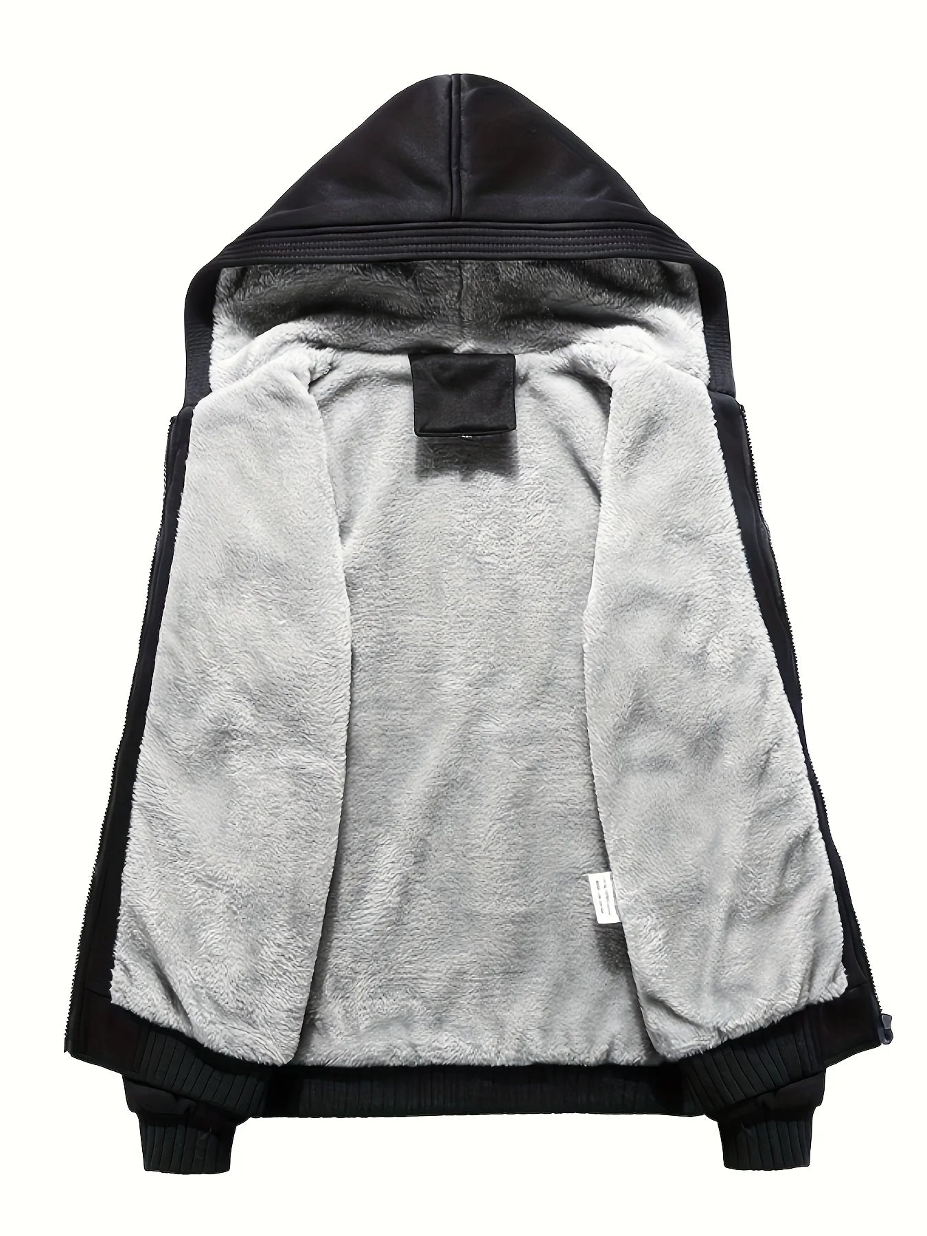 Customized Pattern Logo Diymen Zipper Pocket Coat Fashion Hoodie Casual Loose Jacket Unisex Winter Thicken Warm Clothing