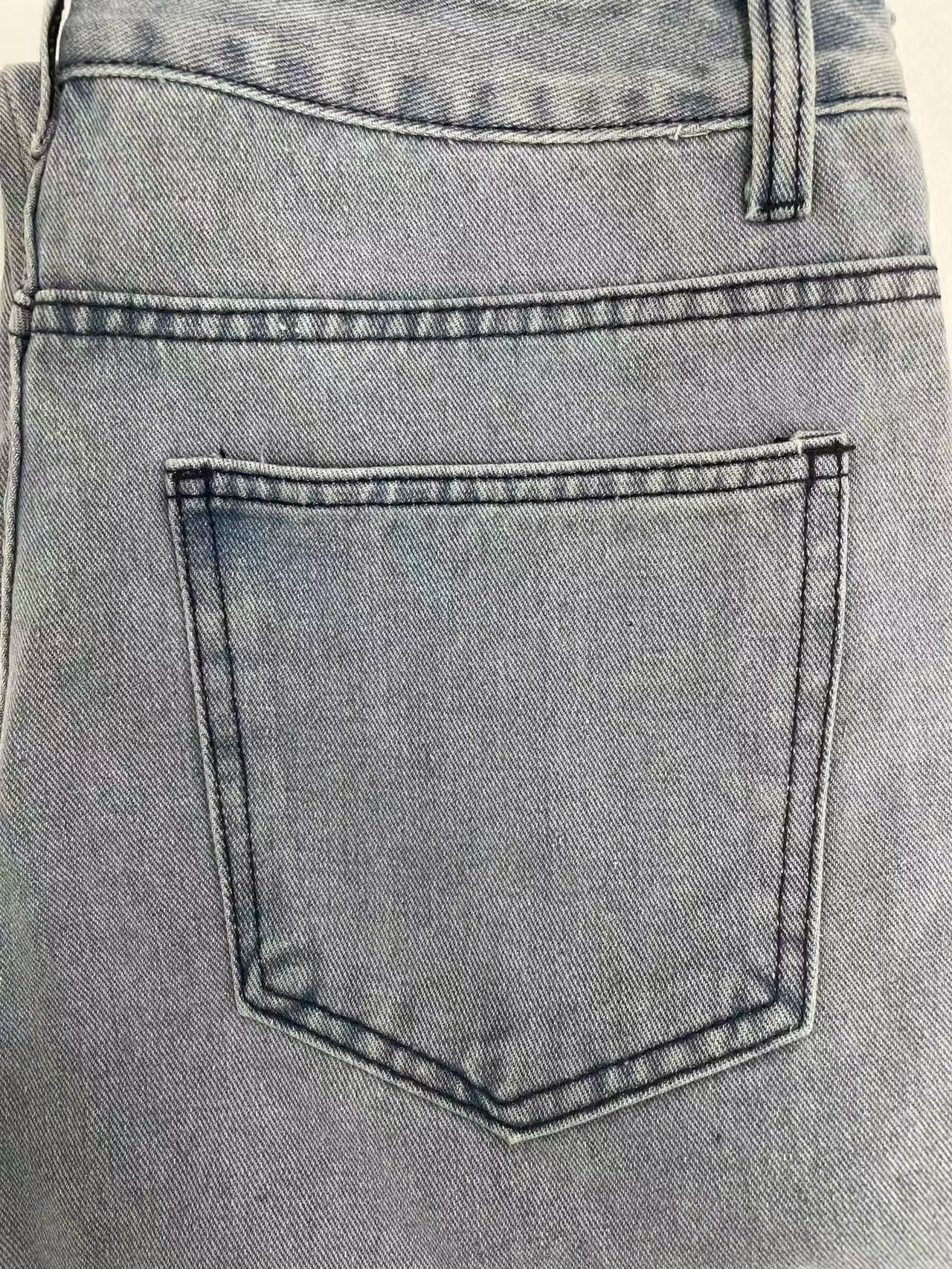 Men's American Retro Casual Cargo Jeans, Loose Fit, Solid Color, Fashion Essential