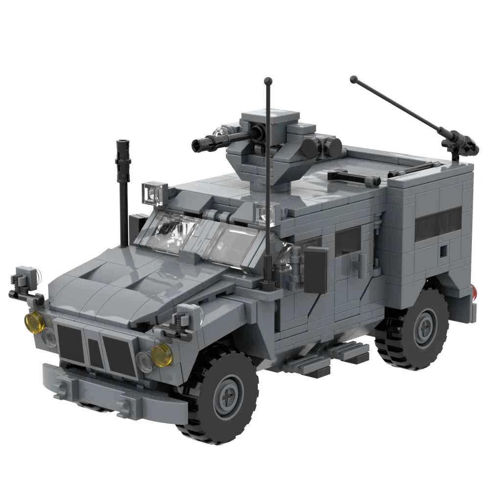 Modern Military MRAP Armored Vehicle Cougar Oshkosh M-ATV Kozak Building Blocks Set Car Tactical Off-Road For Collection 4x4 6x6