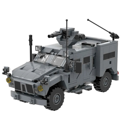 Modern Military MRAP Armored Vehicle Cougar Oshkosh M-ATV Kozak Building Blocks Set Car Tactical Off-Road For Collection 4x4 6x6