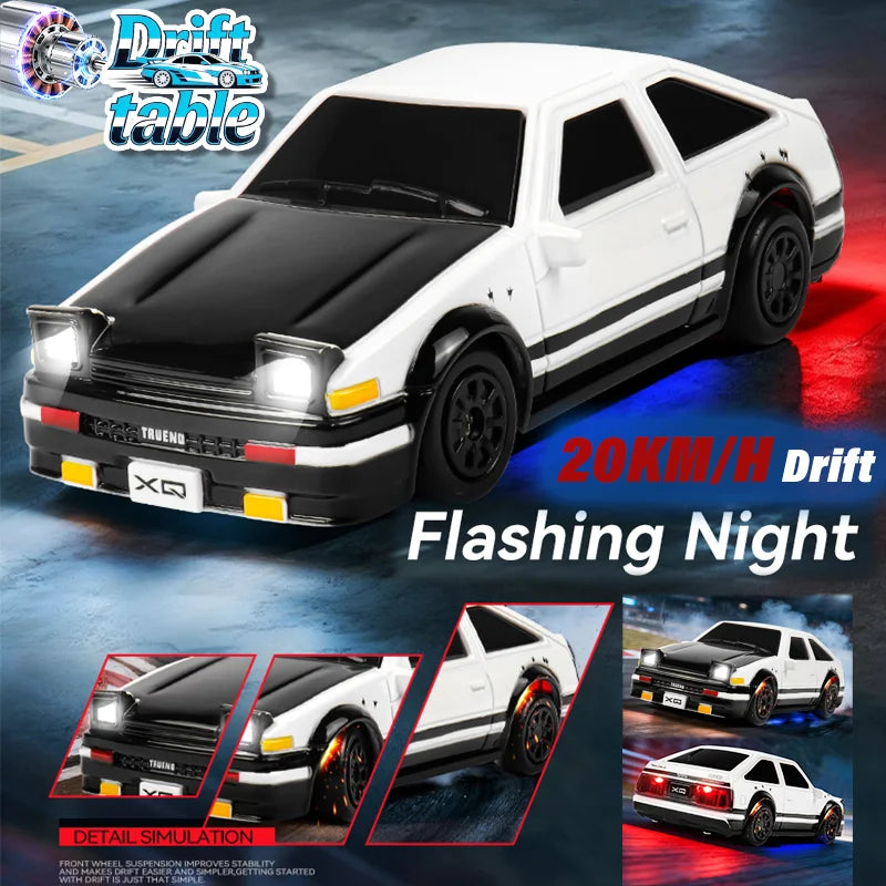 2026 RC Drift Car 1/64 Scale 360 Spin Remote Control Mini High Speed Professional Drift Vehicle Kids Boys Birthday Gift Toys Set