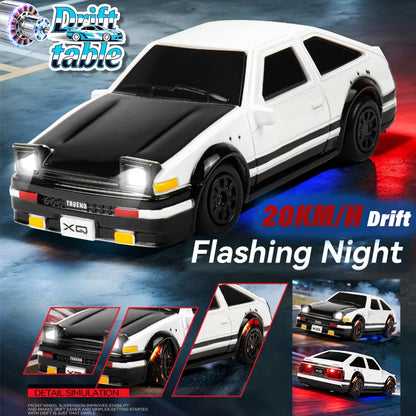 2026 RC Drift Car 1/64 Scale 360 Spin Remote Control Mini High Speed Professional Drift Vehicle Kids Boys Birthday Gift Toys Set