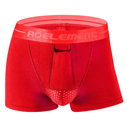5pcs Men's spermatic cord bullet separation underwear scrotal episcular vein underpants ice silk pouch varicose men's boxers