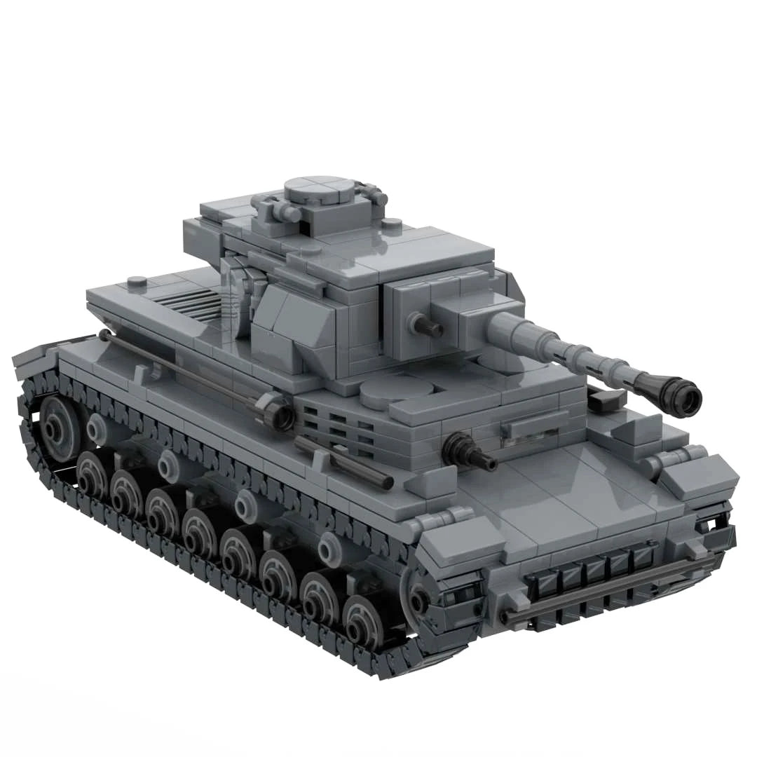 WW2 German Panzer IV Tank D F G J H Collection Building Blocks Set Military Armored Vehicle Bricks WWII PZ IV Model Toy Gift