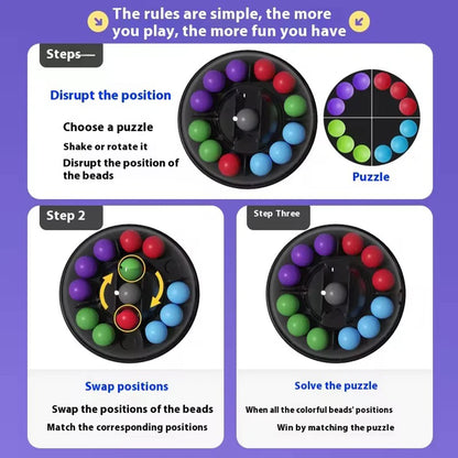 1pcs 3D Rotating Puzzle Ball Brain Teaser Toy with Hanging Hook - Interactive Learning Game, Spatial Awareness, Logical Thinking