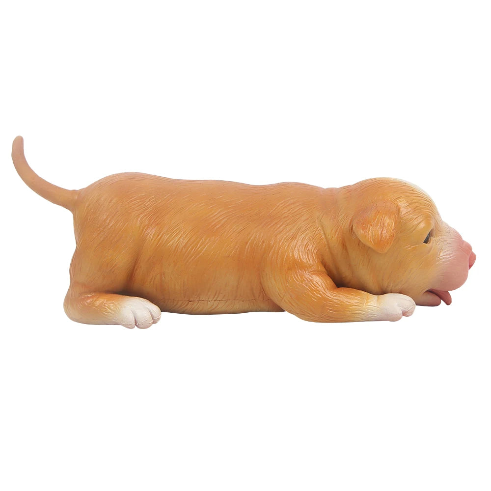 IVITA 18CM Full Silicone Reborn Dog Doll Unpainted with Realistic Eyes Collectible Art Toy for Children Christmas Gift