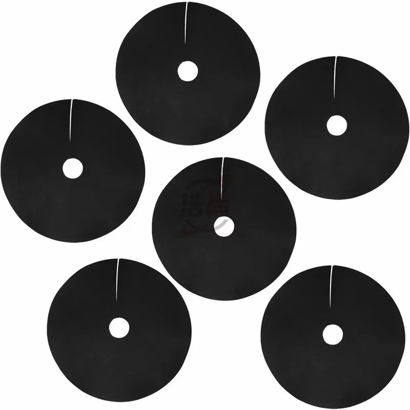 5Pcs Non-Woven Tree Mulch Ring Weed Control Mat Landscape Fabric Anti-Grass Root Protector Barrier Garden Plant Cover 15-82cm