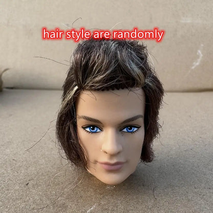1/6 Vintage Doll Heads Mermaid Racer Super Model Princess For 30cm Solid Male Female Children Playing Birthday Gifts