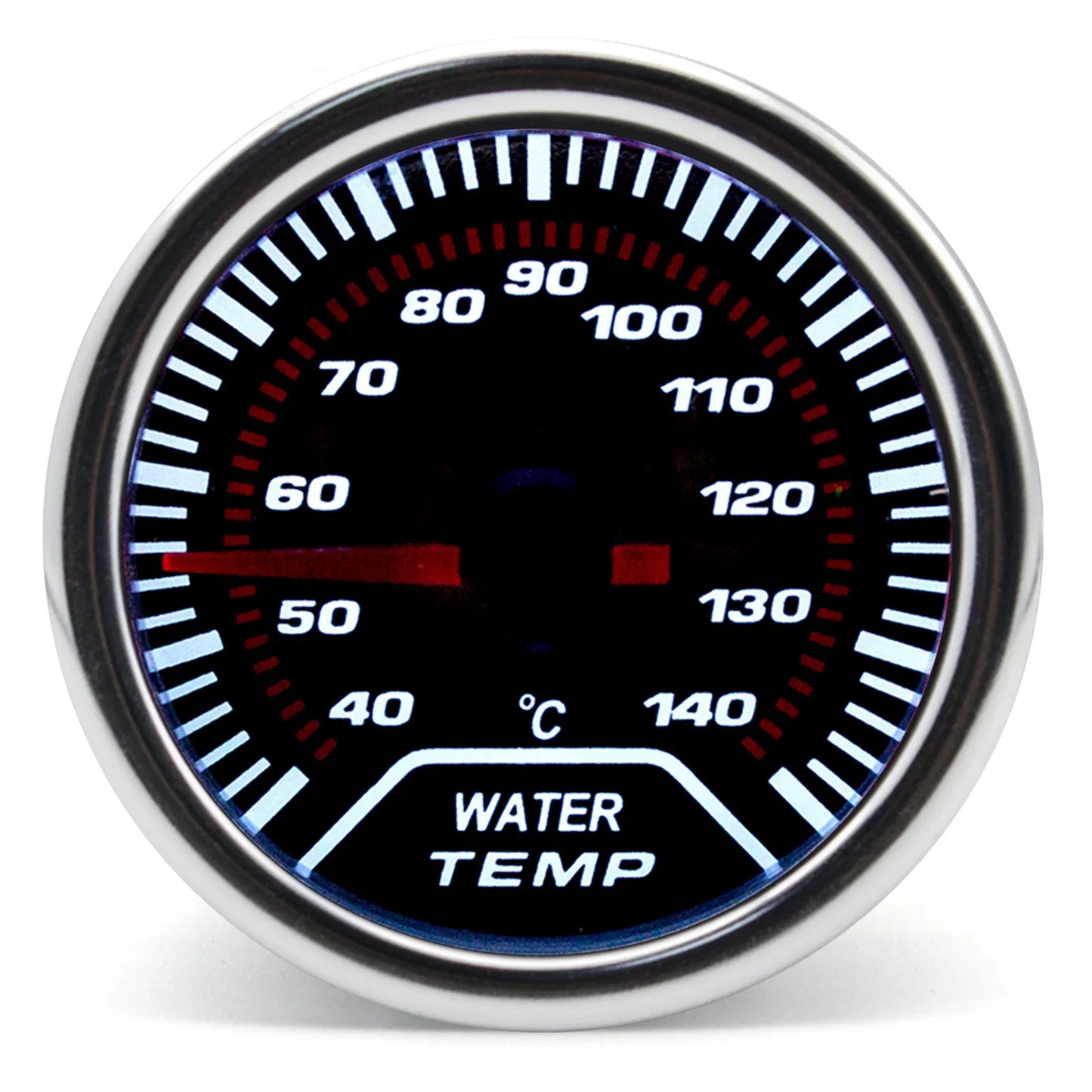 52mm Racing Gauge 12V LED Smoke Len -1~0~2 BAR Turbo Boost Water Temperature Oil Pressure Voltmeter Air Fuel Ratio Meter For 12V