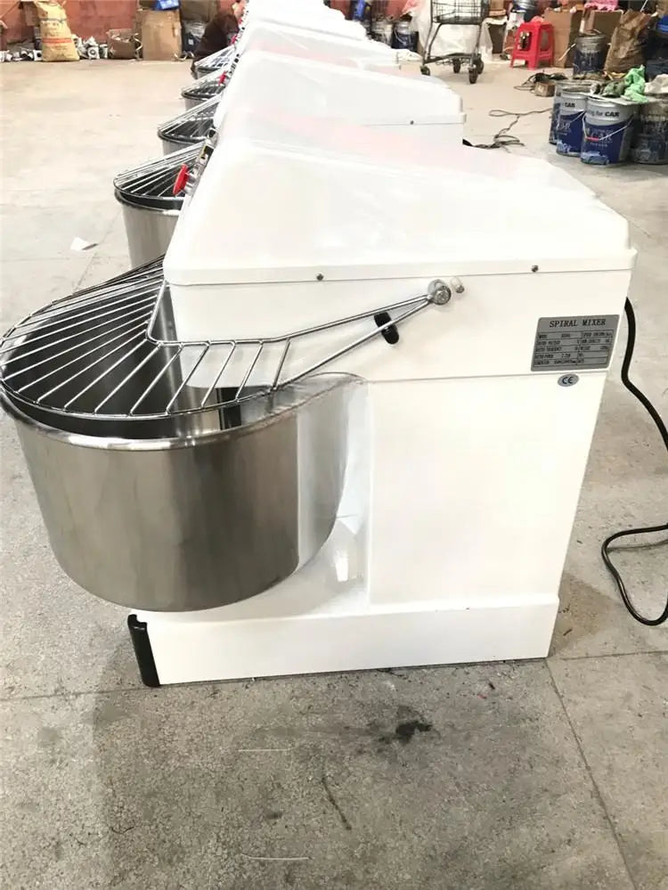 220V 1500W Dual Speed Bakery Cake Bread Pizza Dough Mixer Machine Commercial Industrial Spiral Dough Mixer