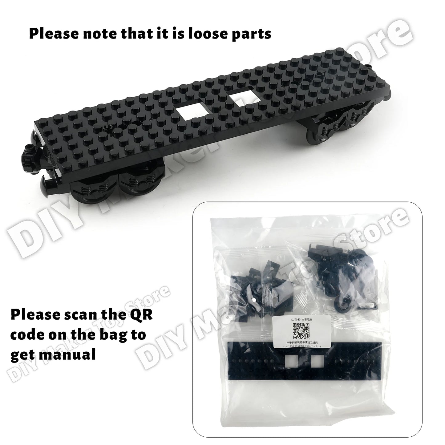MOC Train Motor Wheel Kit Building Blocks Technology Parts Pack Power Functions Train Expansion Bricks Accessories Toys for Kids