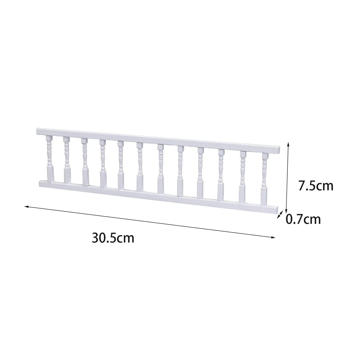 Simulation Dollhouse Railing Living Room Home Kitchen Life Scene garden Room 1:12 Scale Wooden Fence Handrail Decoration