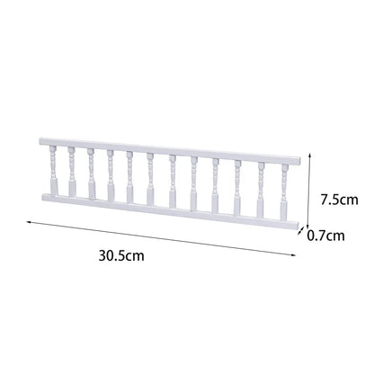 Simulation Dollhouse Railing Living Room Home Kitchen Life Scene garden Room 1:12 Scale Wooden Fence Handrail Decoration