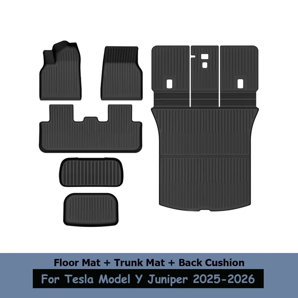 For Tesla New Model Y Juniper 2026 2025 TPE Floor Mats Durable Design Waterproof Luggage Mat  Model y Trunk Mats Accessories
