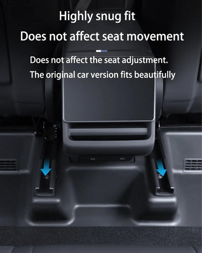 For Tesla Model Y Juniper 2025 2026 TPE Under Seat Corner Guard Seat Slide Rails Protector Cover Anti-Kick Flocking Accessories
