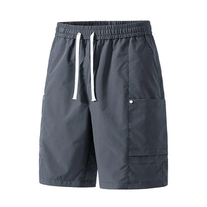 Streetwear Men's Casual Workwear Shorts Breathable Quick Dry Straight Leg Five-Quarter Pants Summer Sports Leisure Cargo Shorts