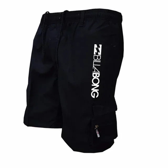 New Men's Fashion Multi-Pocket Cargo Shorts Loose Fit Basketball Sports Shorts Outdoor Running Casual Workwear Shorts