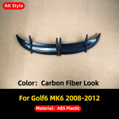 For Volkswagen VW Golf 6 MK6 GTI R line 2008-2012 Racing Rear Roof Wing Spoiler Trunk Lip Tail Trim Styling Tuning Accessories