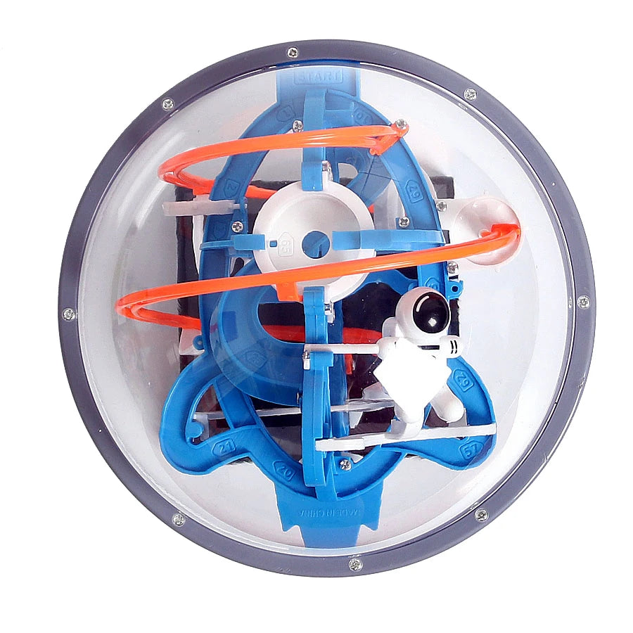 New Magic 3D Space Mission Maze Globe Puzzle Intellect Ball  80-100 Obstacles  Educational Interactive Brain Teaser for Children