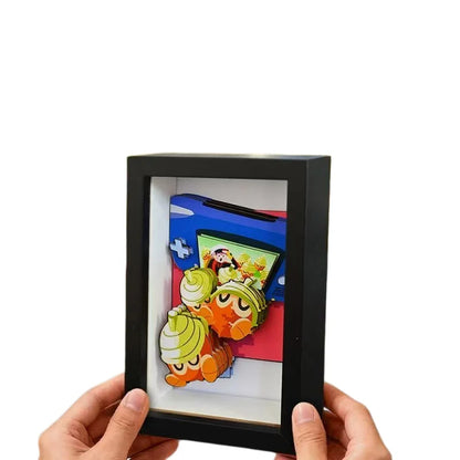 Anime Gyarados 3D Art Painting Cartoon Bulbasaur Figure Collect Picture Handmade Desktop Decora Fans Gift