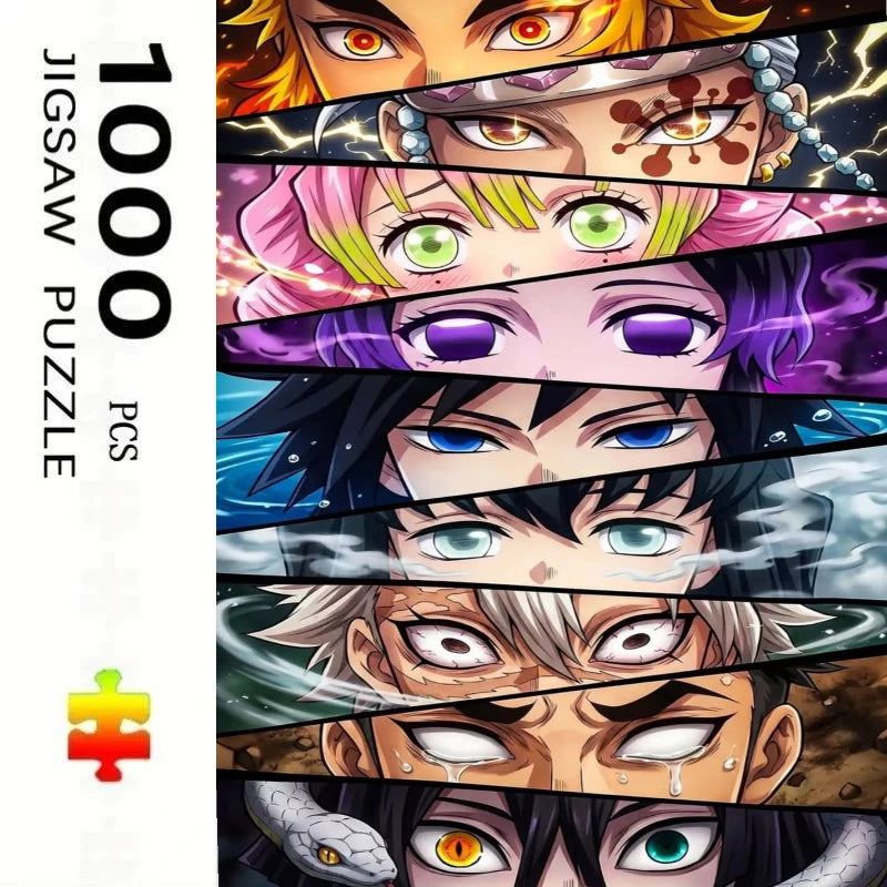 500 PCS Jigsaw Puzzle Japan Classic Hot Anime Demon Slayer Puzzles, Perfect for DIY Creative Fun with Family,Gift ,teasing Toy