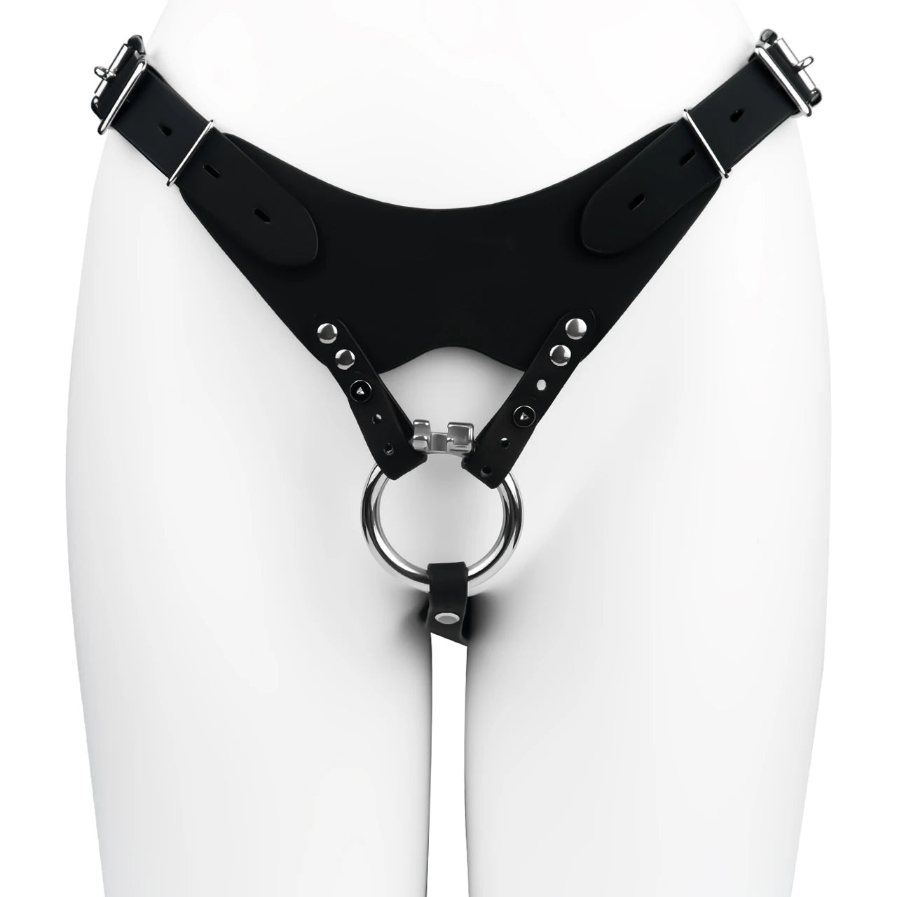 LEZEE Sissy Chastity Belt Harness For Male Chastity Cage Auxiliary Lock Belts Penis Bondage Band Underwear BDSM Sex Toys For Men