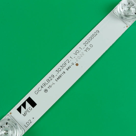 4LED LED Backlight Strip GIC49LB29_3030F2.1_V0.1 For THOMSON 49UC6306X1 49UD6596 49A950C 49P3C 49P3F For LEHUA 49BC7600