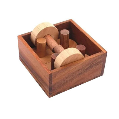 Impossible Curling Wooden Puzzles Box Very Difficult Brain Teaser Logic Games Educational Toys for Kids and Adults Novelty Gifts