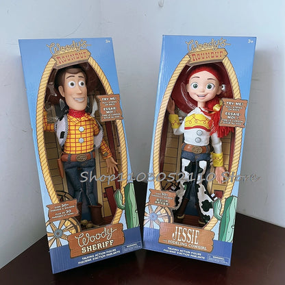 Toy Story 4 Talking Woody Jessie Action Figure Sing Soft Cute  Anime Figure Decoration Birthday Model Gift Toys