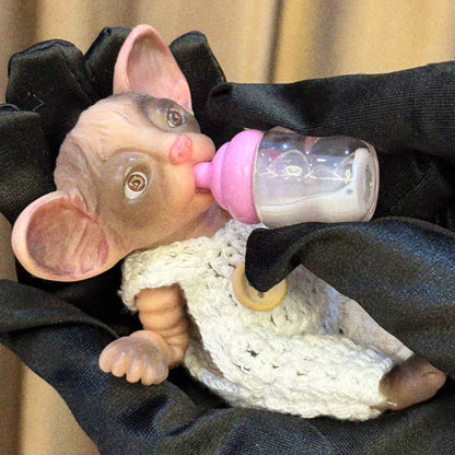 OtardDolls 11CM Mini Silicone Sphinx Cat Reborn Dolls Painted Realistic Full Body Soft Silicone Reborn Dolls For Gift
