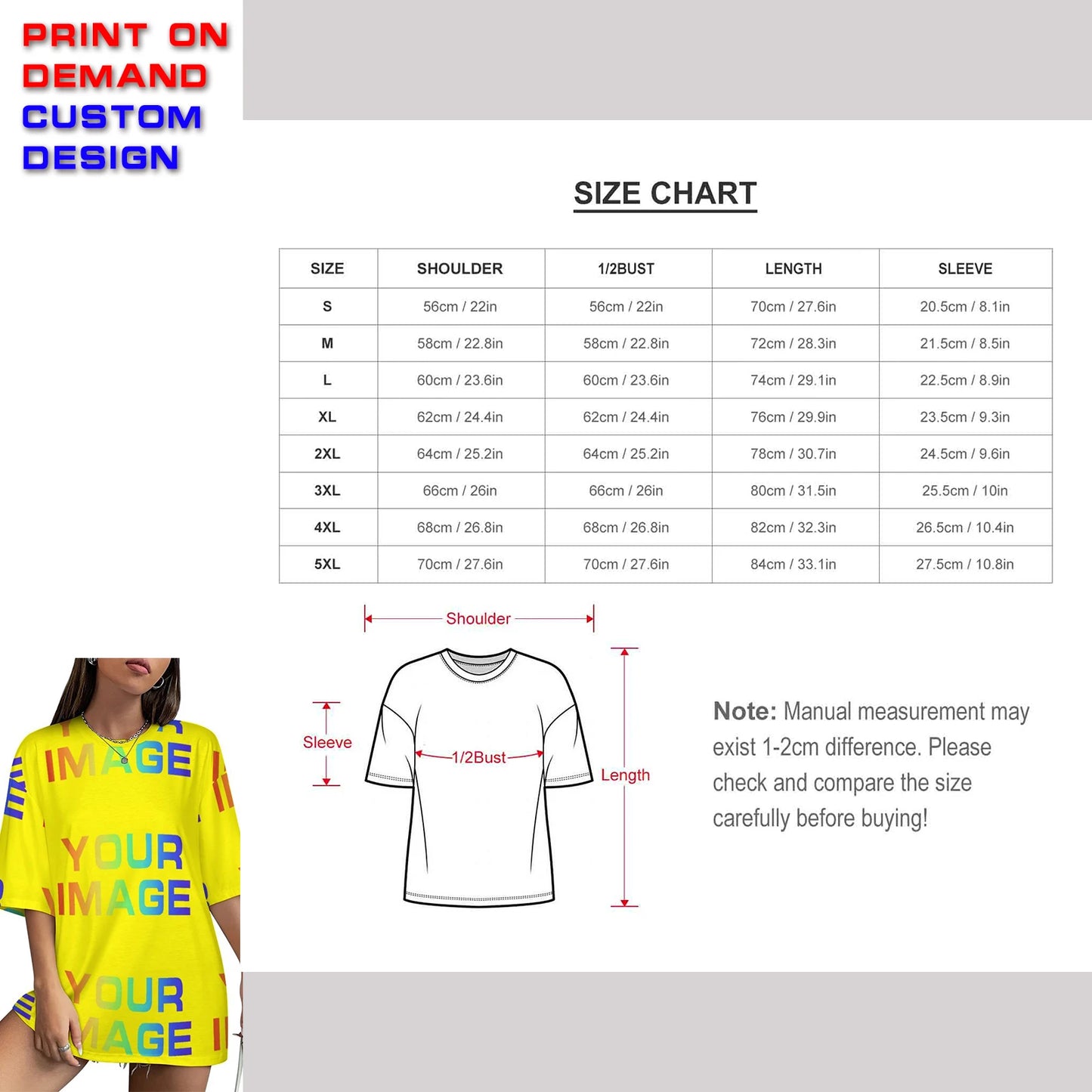 Customized Family Matching Clothes, Printed on Demand, Custom Images, Picture Woman Tops, Yoga Sportswear Shirt Party Uniforms