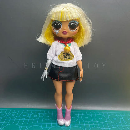 Original 24cm OMG Big Sister Fashion Dress up Girl Doll Set Including Clothes and Shoes Holiday Gift Toys