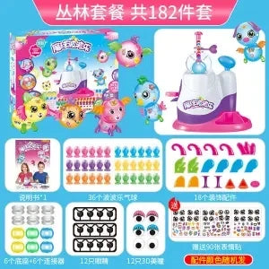 DIY Fun Balloon Inflator oonies Creative Handicraft Inflating Machine for Boys Girls Assembled Bobo Sticky Toys anti-stress toy