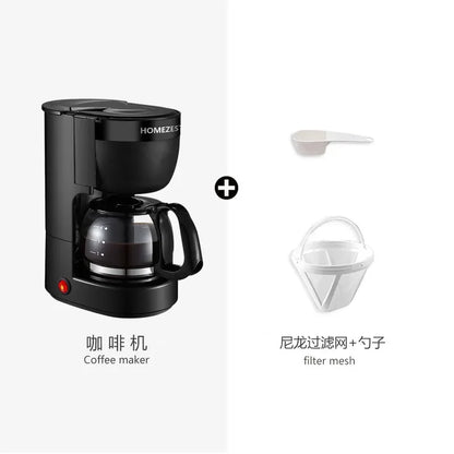 220V HOMEZEST German Coffee Maker Automatic Drip Coffee Machine Mini American Brewer for Home Tea WAQ