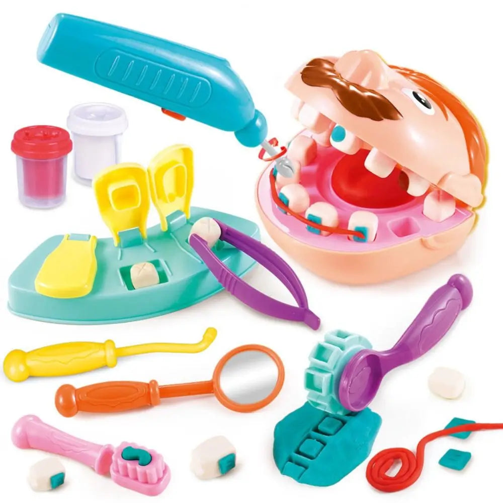Simulation Doctor's Mud Children Doctor Set Role Play Interactive Doctor Pretend Play Kit Montessori DIY Puzzle Doctor Gift