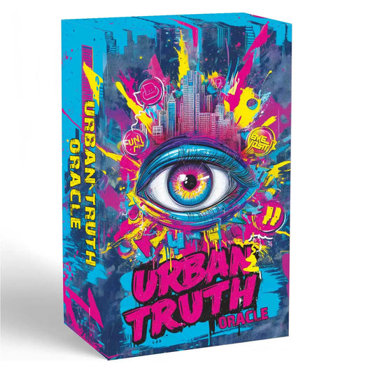 Urban Truth Oracle Cards Game, 80 Cards, Street Graffiti Culture Inspiration, Raw and Sharp Language, 13x8 Cm, Card Deck