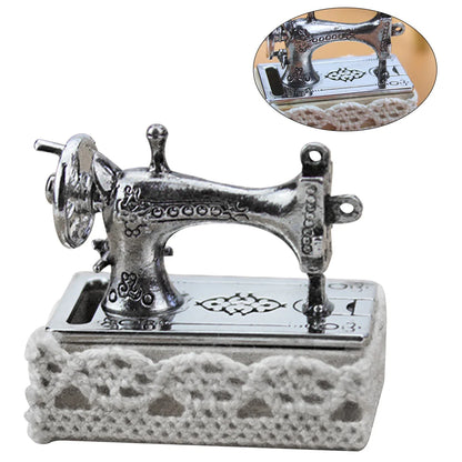 1pc Accessories Miniature Model Toy Simulation Mini Sewing Decoration(Silver)